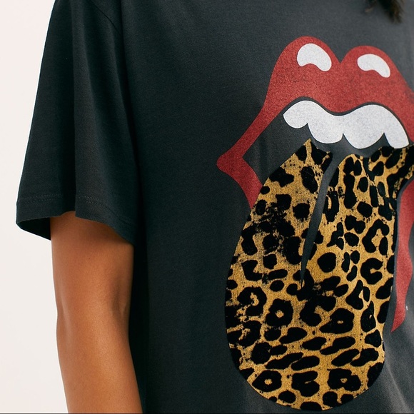Free People Stones Flocked Leopard Tongue Tee - Picture 3 of 9